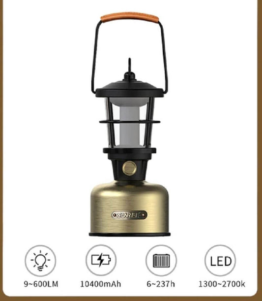 Lampa Kempingowa Sunrei Phantom — Retro Power Bank