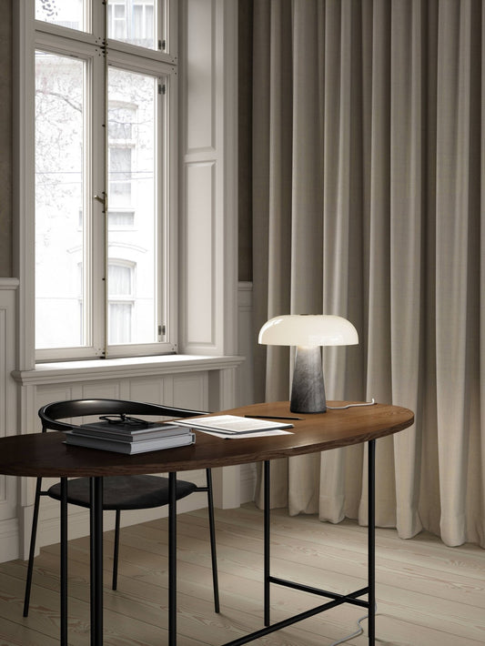 VirdiNowa Glossy Grey — Lampa Stołowa