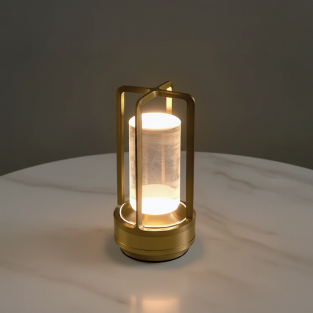 Golden Touch bezprzewodowa lampa biurkowa — zdjęcie lifestyle